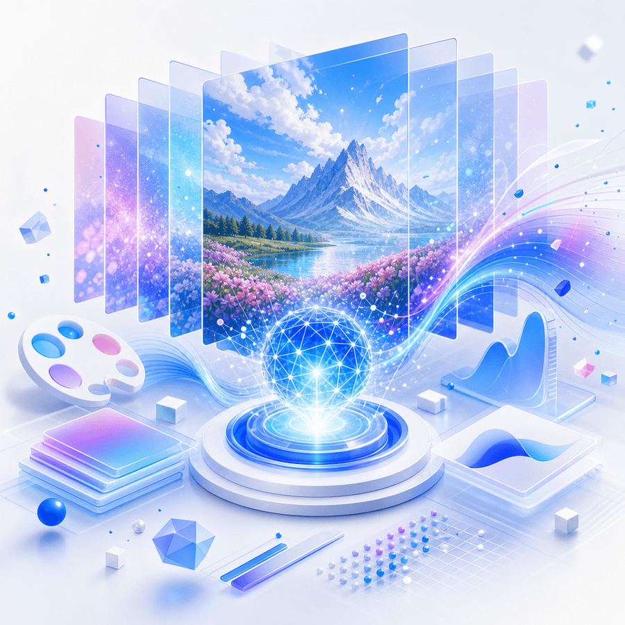 AIニュースを表現したビジュアル